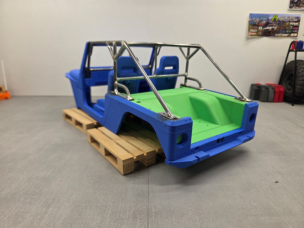 Thumbnail: RCMUSTDIY Jeep IJ Metal Roll Cage Style #1