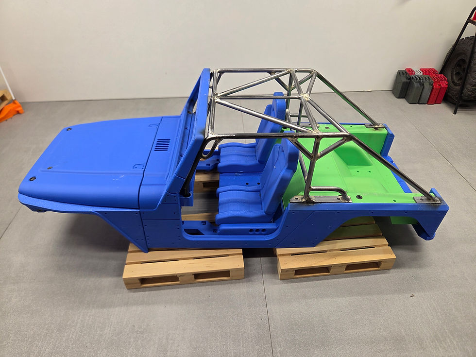 Thumbnail: RCMUSTDIY Jeep IJ Metal Roll Cage Style #1