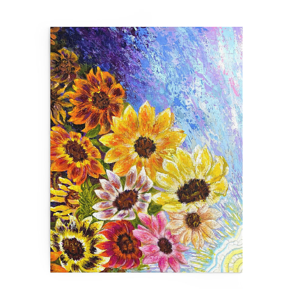 Thumbnail: Sunflower Garden Puzzle — Vibrant Floral Jigsaw (120/252/500 pcs)