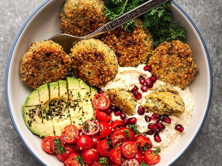 🌱Tazón de hummus de falafel🌱
