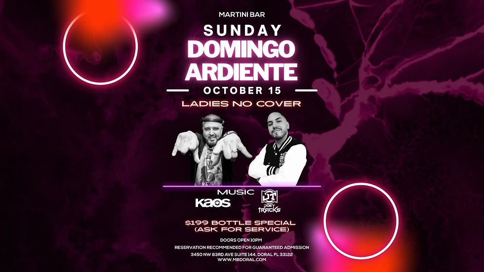 Sunday OCT 15TH