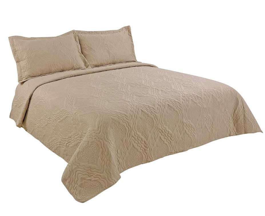 Thumbnail: Pinsonic Solid Quilt Set Navy Blue