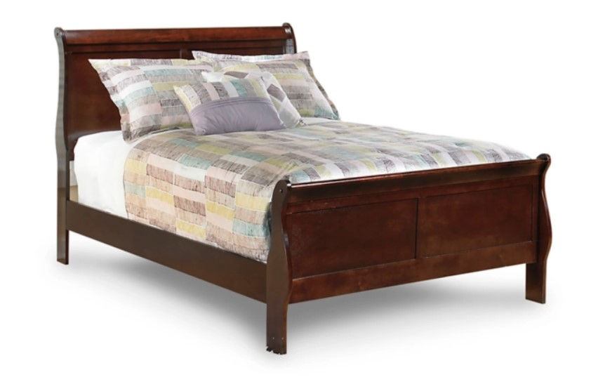 Thumbnail: Alisdair 6 pc Queen Sleigh Bedroom Set Dark Brown Signature Design by Ashley