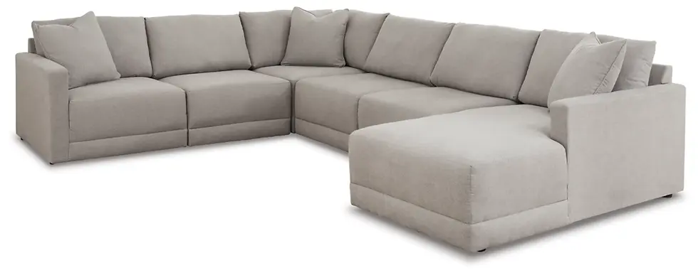 Katany Shadow Right Arm Facing Corner Chaise 6 pc Sectional