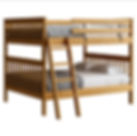 Solid Wood Mission Bunk Bed Queen Over Queen Made in Canada by Crate Designs