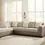 Thumbnail: Keskin 2-Piece Sectional with Chaise Upholstered with Gray Faux Leather