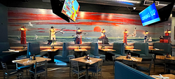 Kelly's Bar & Grill - Lake Michigan Light Houses Mural