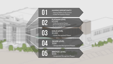 Different Levels of Donations and Recognition Levels
