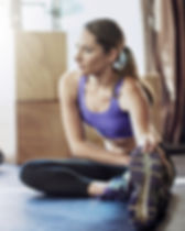 Girl Stretching
