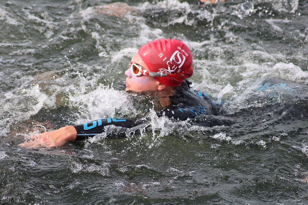 La natation n'est pas le point fort de Camille Deligny