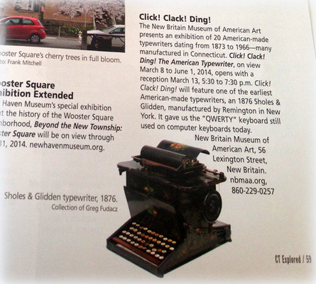 2014 NBMAA Typewriter Exhibition