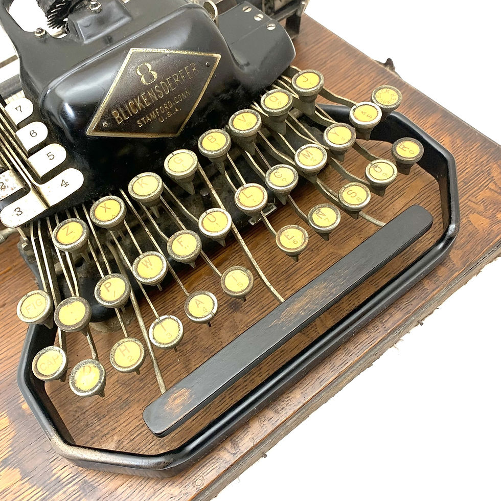 Thumbnail: 1914 Blickensderfer No.8 Typewriter & Case Antique Vtg