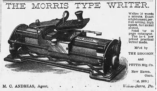The Morris Typewriter Ad