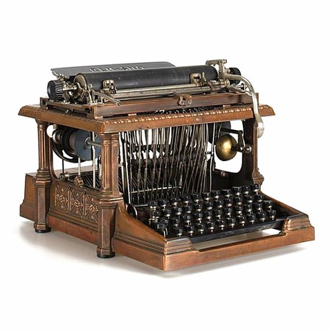 Rem-Sho Bronze Typewriter