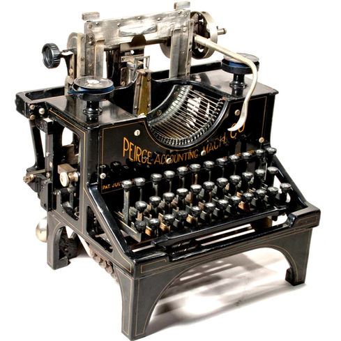 Peirce Accounting Machine Typewriter
