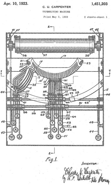 Dayton Typewriter Patent