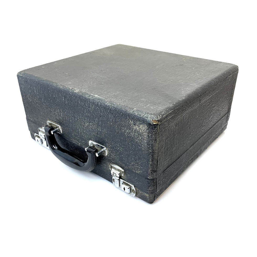 Thumbnail: 1938 Royal Speed King Portable Typewriter Case Vtg Elite Classic Art Deco Black