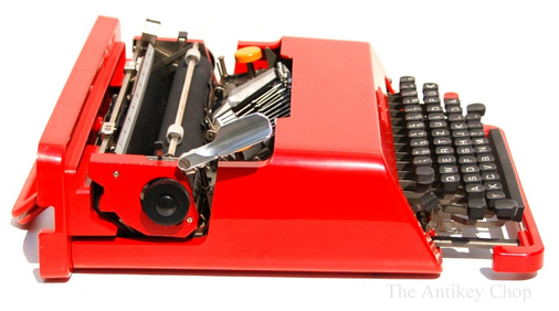 Olivetti Valentine Typewriter from AntikeyChop.com