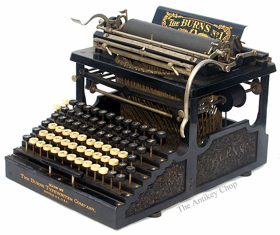 The Burns No.1 Typewriter