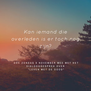 Reminder: dialooggesprek zondag 6 november