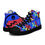 Thumbnail: High top canvas shoes Animals Dino Blue