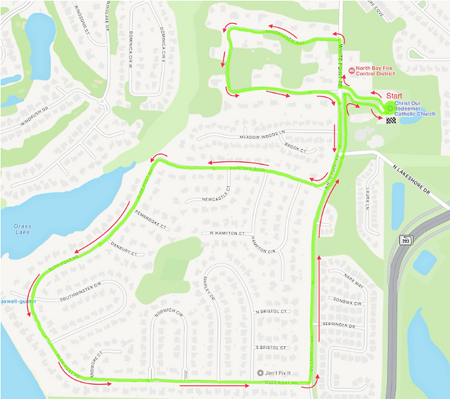 5K route