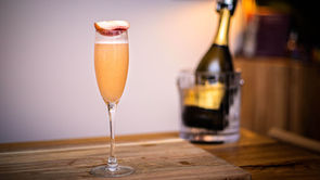 BELLINI Cocktail with DIY Peach Puree