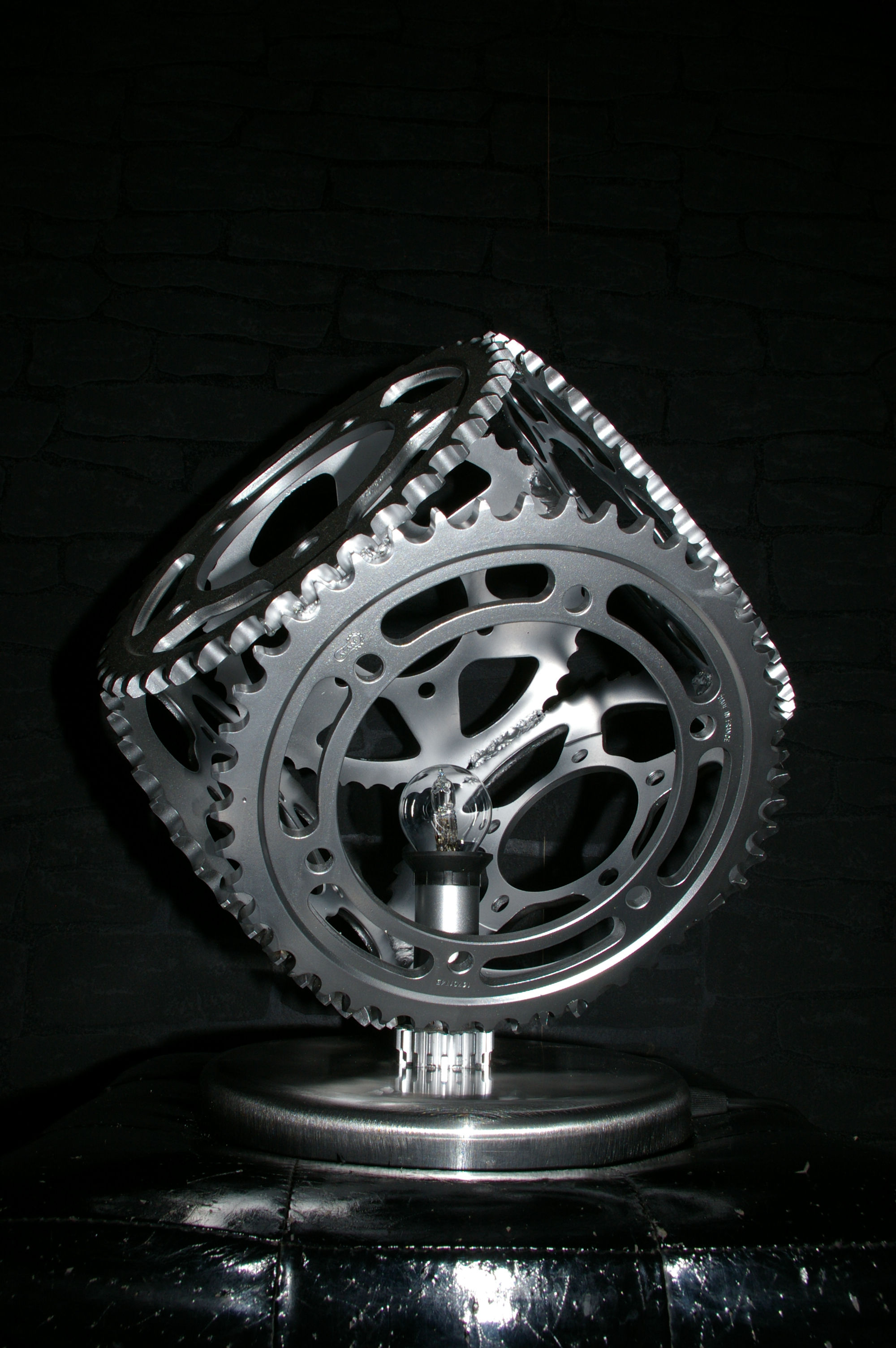 Lampe Cube Art Déco Industriel