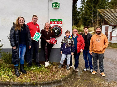 Erster AED Standort in Friesenheim