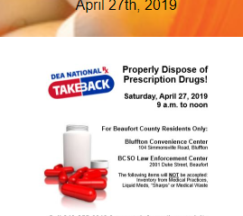 LCAHY National Take Back Day • 04/27/2019
