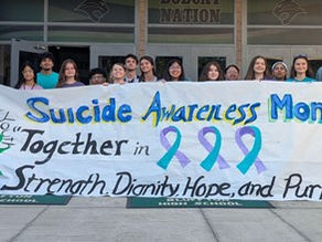 Teens for Healthy Youth Bluffton High, May River High, and Hilton Head High School Educate Peers During September National Suicide Prevention Awareness Month