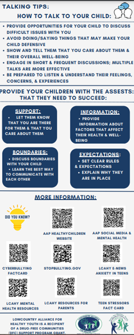 THY distributed “Talk Early and Often to Your Children About Their Health and Wellness” Fact Card during the event.