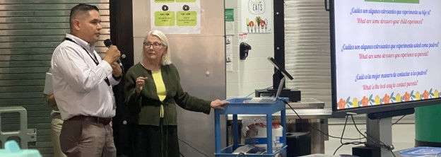 Dr. Novince, LCAHY Consultant and Principal Investigator for the DFC Grant, presented an overview of the coalition to the parents who attended Fall MLL Parent Night. There was also an opportunity for parents to answer questions about the stressors they or their child have experienced.