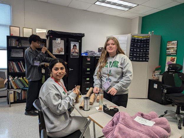 THY leaders coordinated the raising of funds to collect gifts and help wrap donations.
