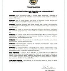 Proclamations for May Mental Health and Substance Use Awareness Month • 5/11/2020