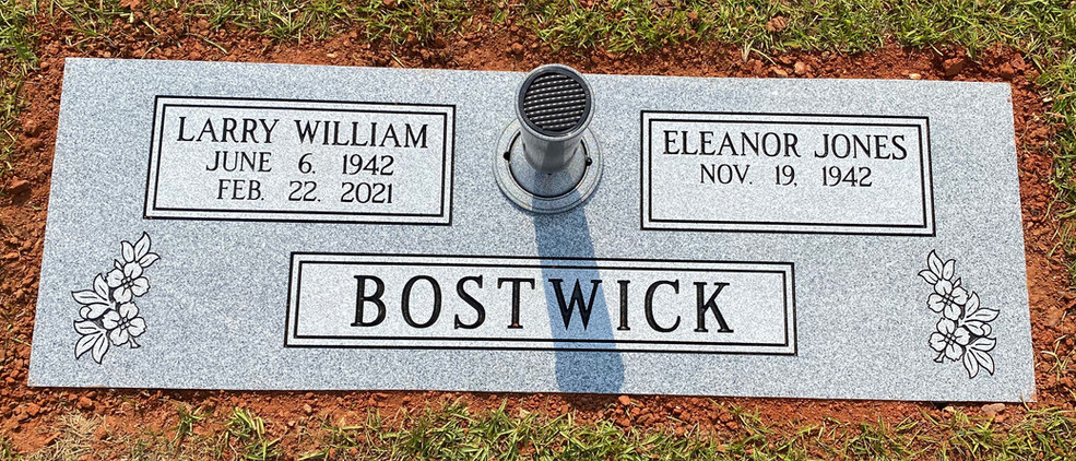 Memorials, Upright  Memorials, Headstone, Grave Stone, Brick Wall, Double Head stone, Double Memorial, Cemetery, Carrollton, Georgia, Granite, Georgia Blue Granite, Hearn Monument, Monument Builders, Headstone Company, Stone crafters, Cemetery Wall, Georgia Cemeteries, Georgia Monuments, Georgia Headstone companies, Single Headstones, Single Memorials, Beautiful Memorials, Monuments, Pretty Monuments, Custom Monuments, Custom work, Custom Memorials, Custom Headstones, Flat Memorials, Flat Monuments, Flat Headstones, In-ground vase, Simple Monument, Simple Marker, Simple Headstones, 