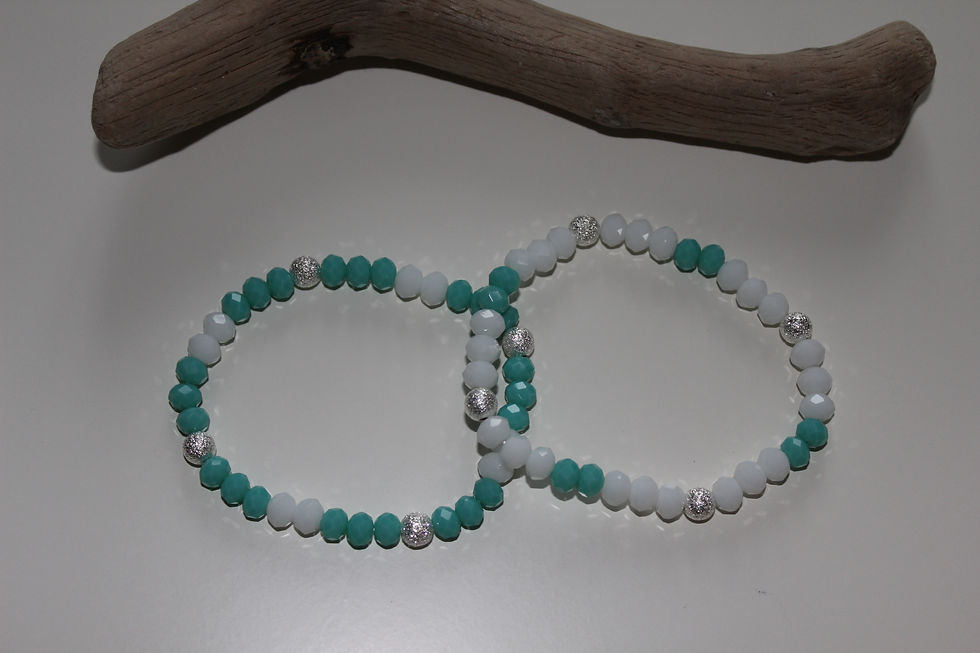 bracelets blanc_bleuvert