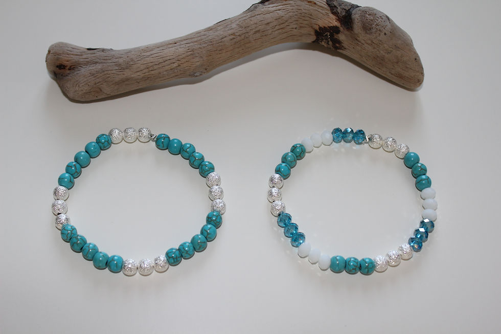 bracelets bleu turquoise