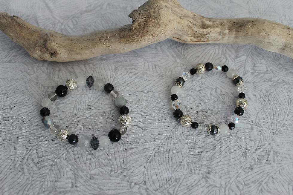 Bracelets noir/blanc
