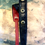 Thumbnail: Guitar strap Black robusta with shiny black alligator faux R&R