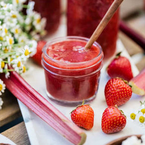 Strawberry Rhubarb Freezer Jam
