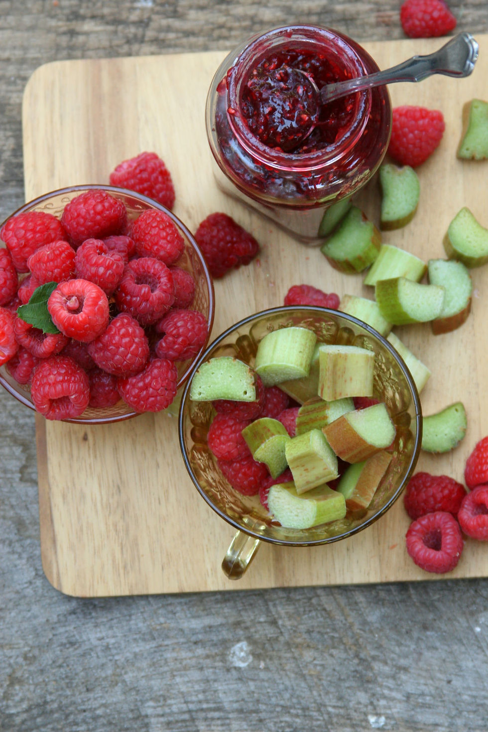 Raspberry Rhubarb Jam