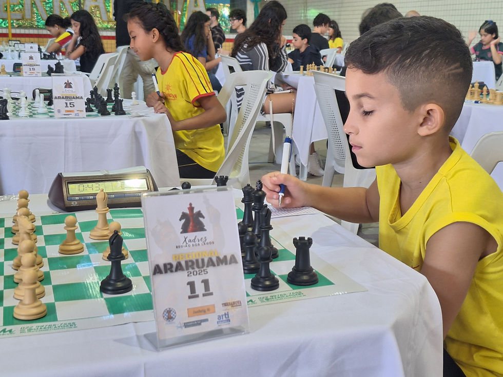 Grandes nomes do Xadrez do estado do Rio estavam presentes e a nova geração fez bonito