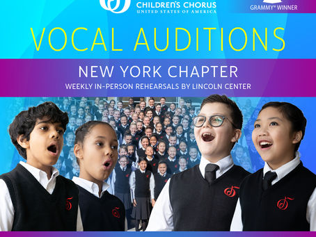 Vocal Audition Starting This Fall!