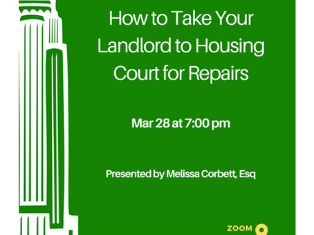 Landlords, fix and repair the building!