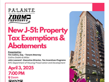 New J-51: Property Tax Exemptions & Abatements