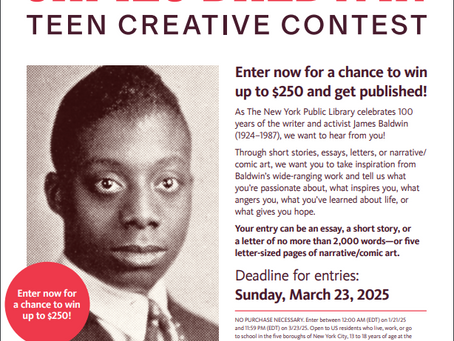 James Baldwin Teen Creative Contest