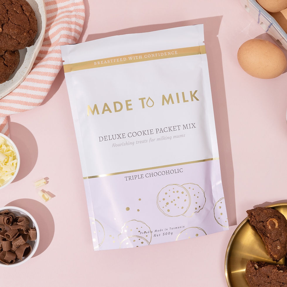 Freshly baked lactation cookies in Melbourne. Made to Milk are a melbourne based company.
