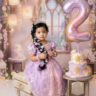 Rapunzel Cake Smash Photoshoot by