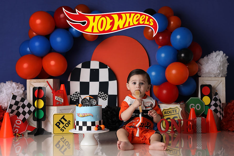 Hot Wheels Cars Cake Smash Theme Melbourne